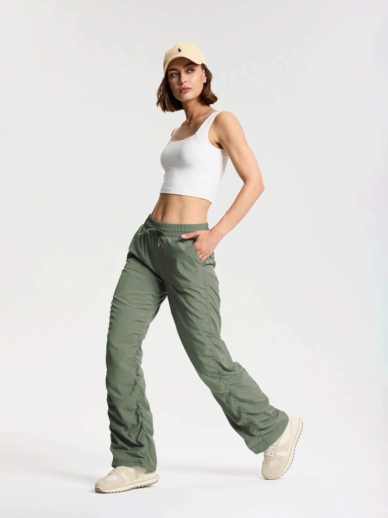 Lightweight Studio Travel Pants - Petite, Regular & Tall #color_Grey Sage