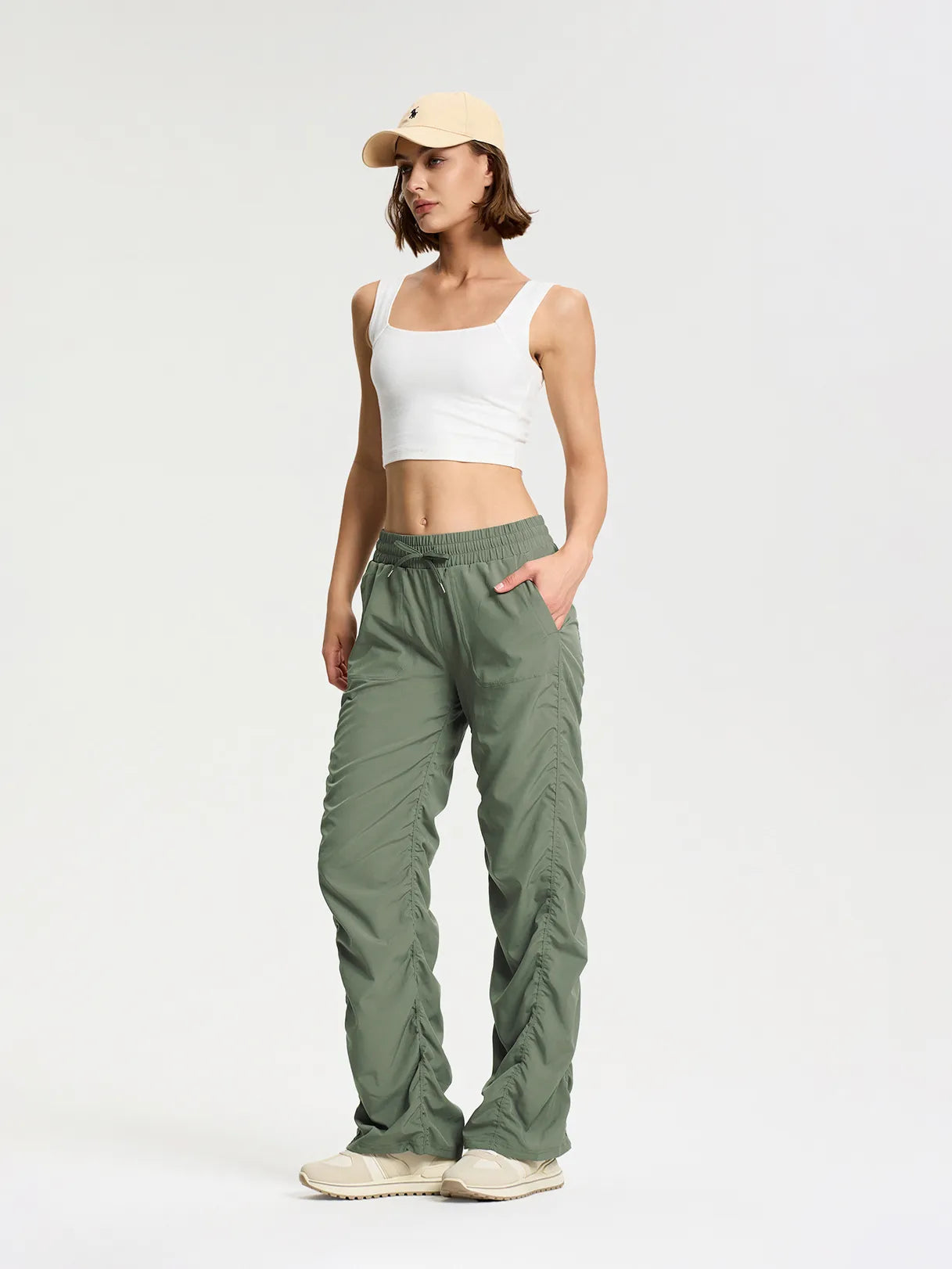 Lightweight Studio Travel Pants - Petite, Regular & Tall #color_Grey Sage