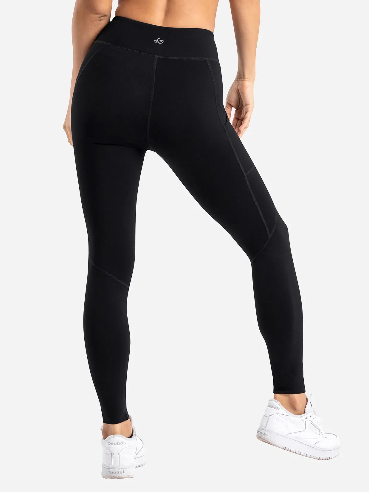 Essential High Waisted Yoga Leggings, Petite, Side Pockets image 1
