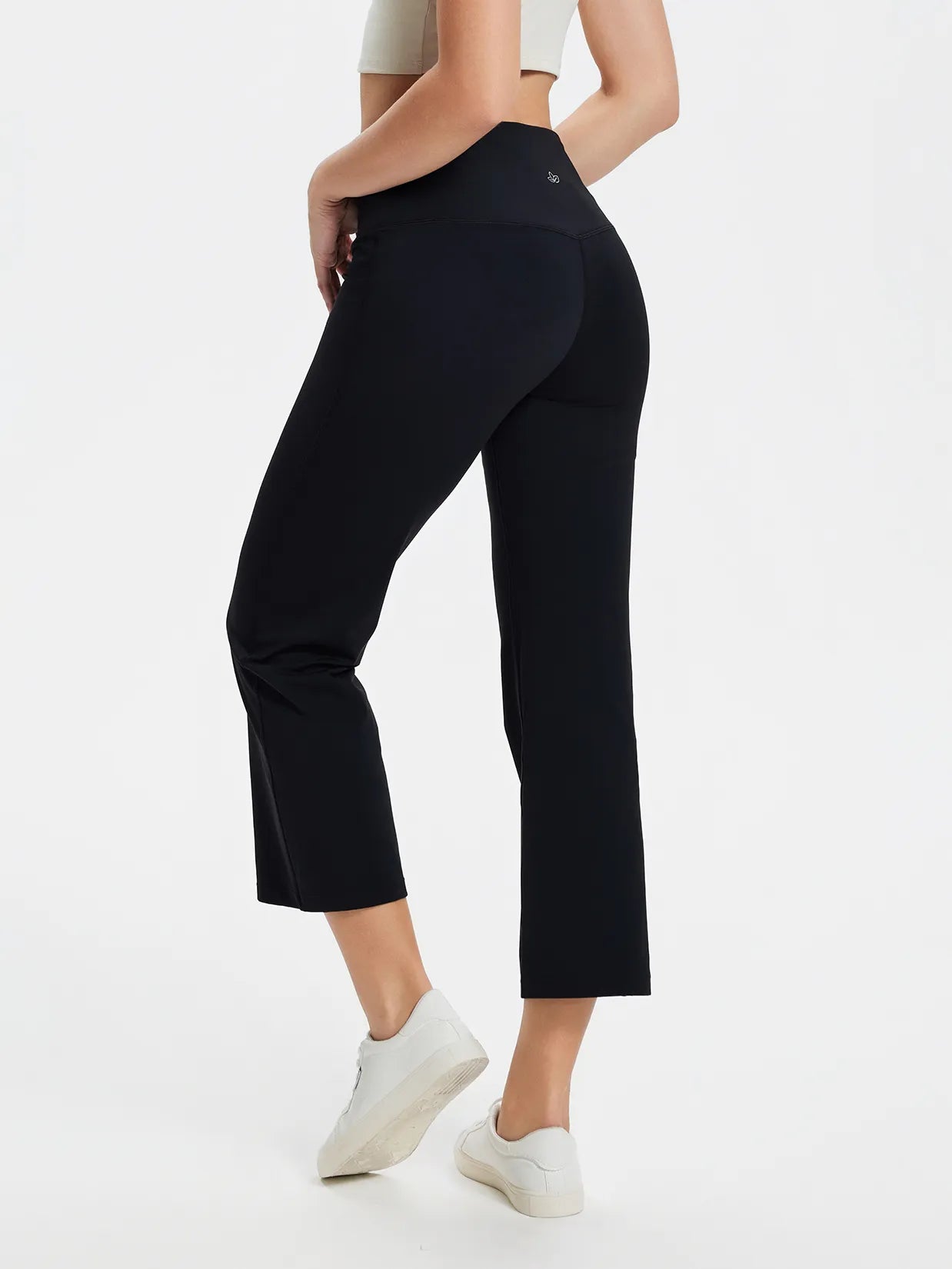 High Rise Flare Capri Yoga Pants image 1