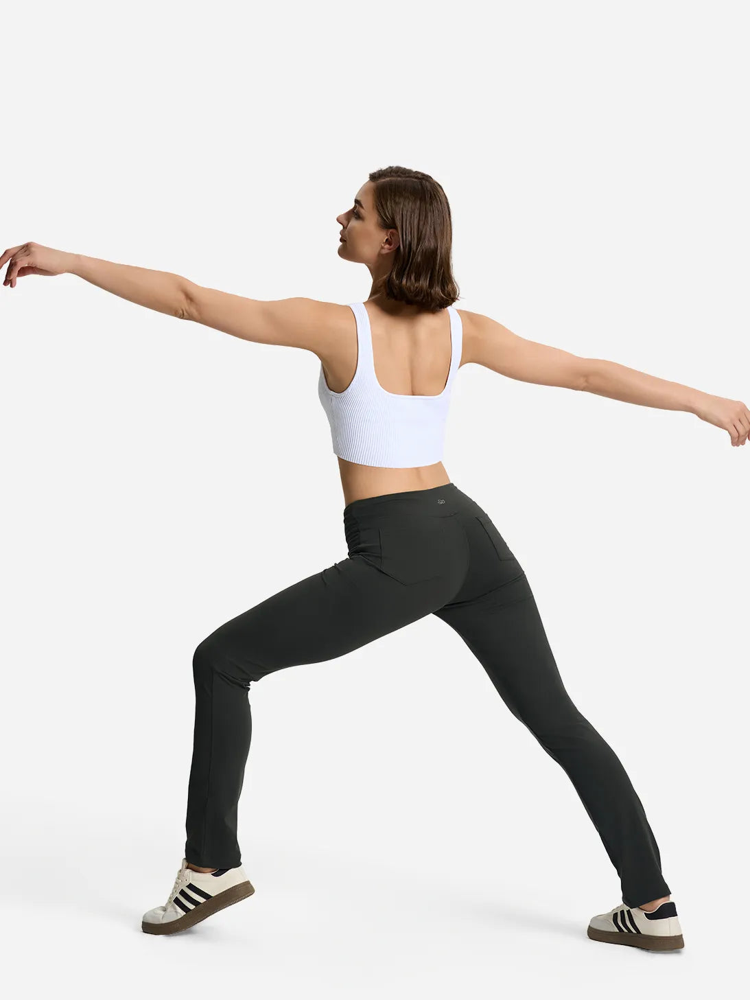 Straight Leg Yoga Pants, 5 Pockets image 3