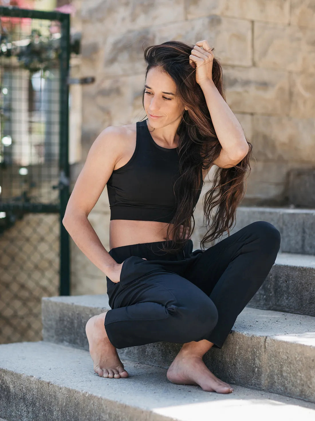 7/8 On The Fly Casual Jogger Pants image 3