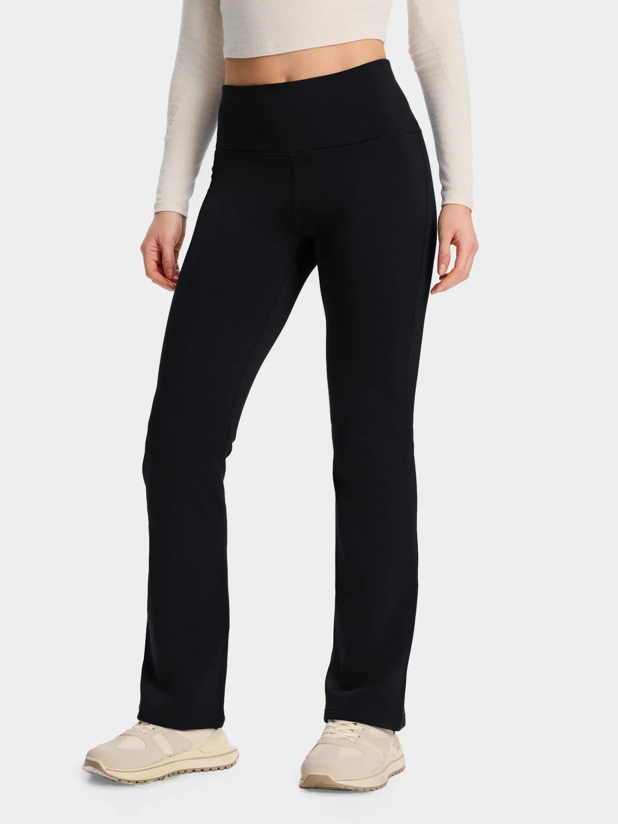 CozyWarmth Fleece Lined Flare Leggings image 0