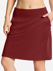 Modest Knee Length Skort, 4 Pockets, 20" image 0