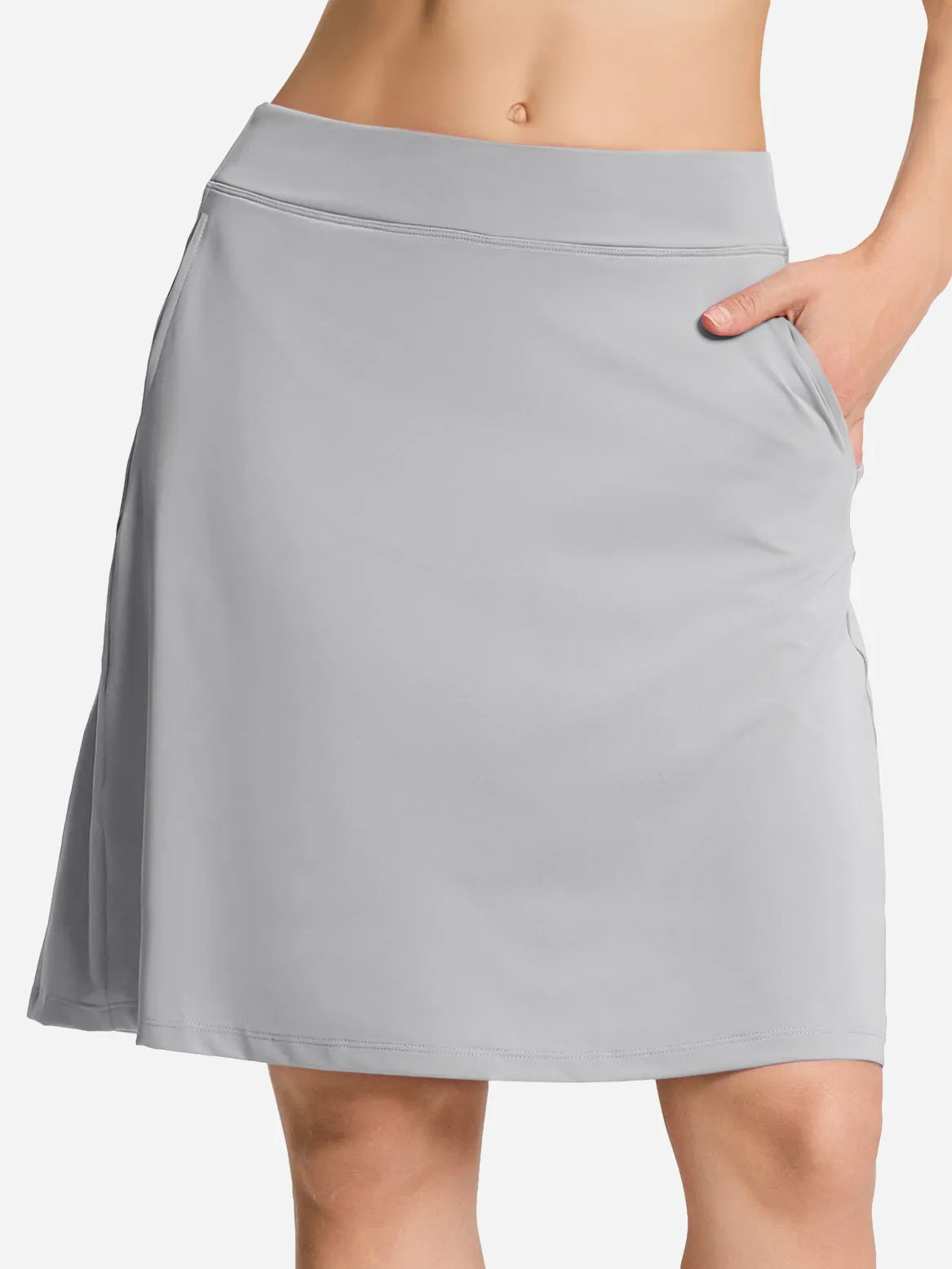 Modest Knee Length Skort, 4 Pockets, 20" image 0