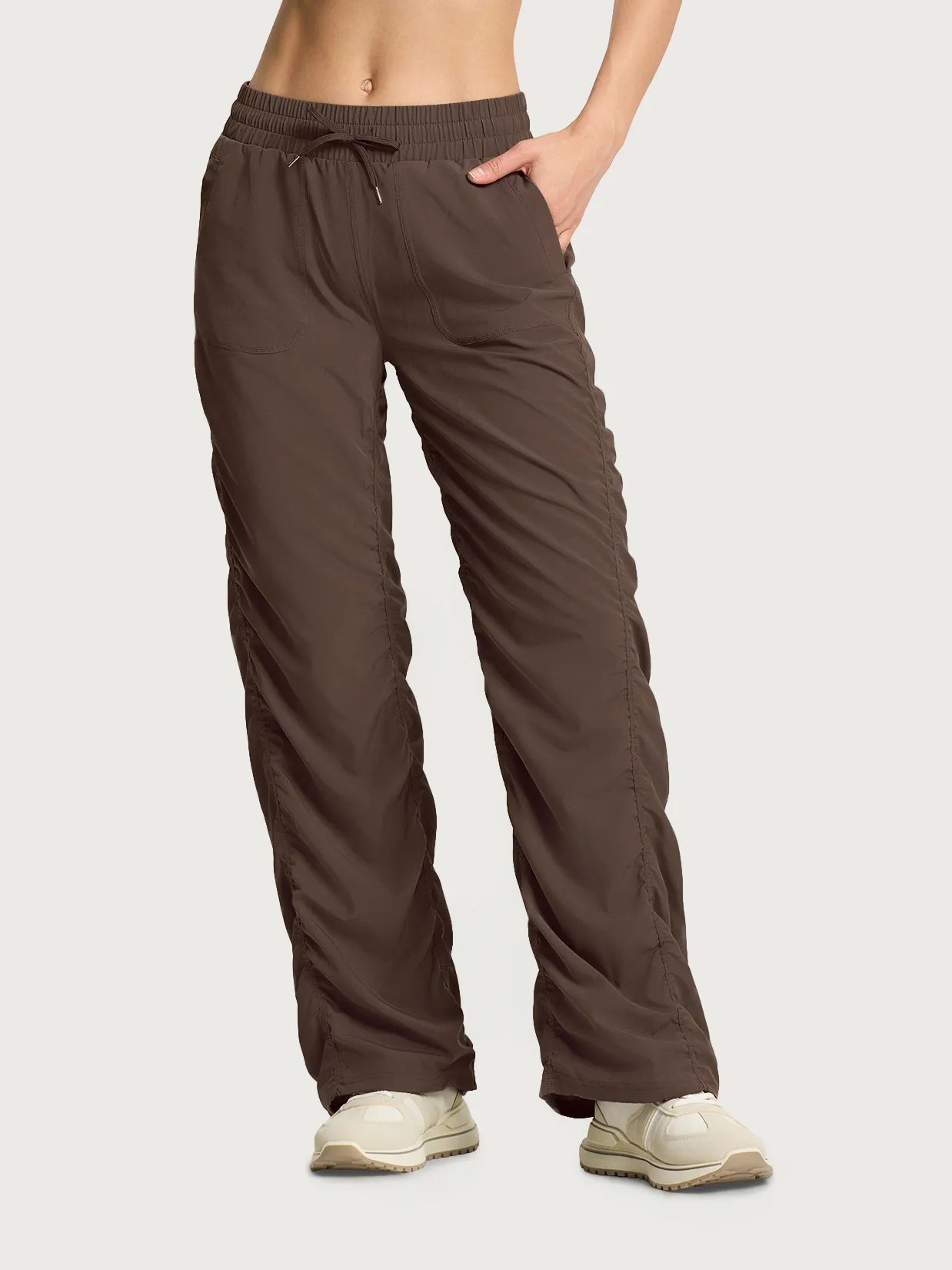 Lightweight Dance Studio Travel Pants #color_Espresso