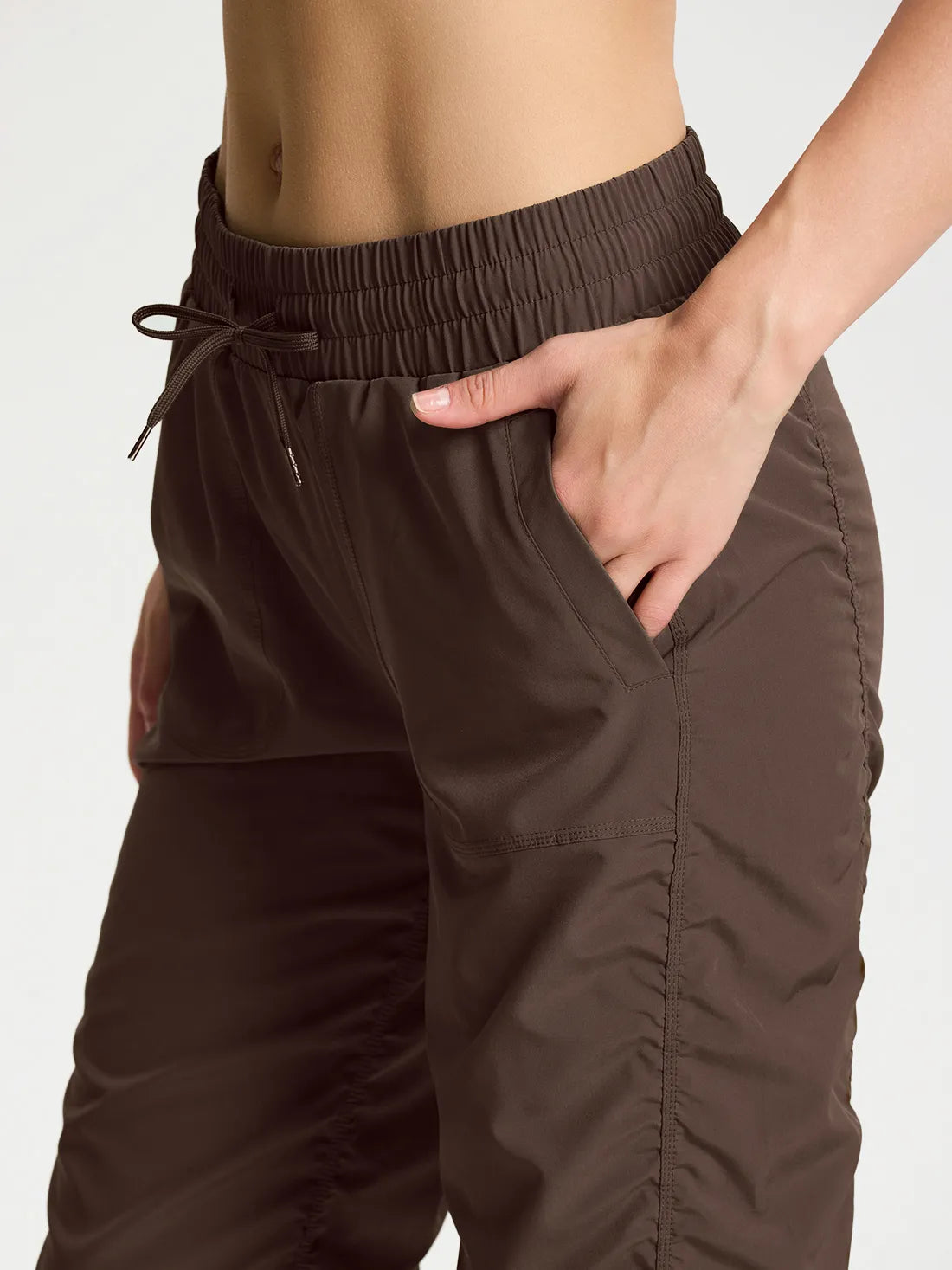 Lightweight Dance Studio Travel Pants #color_Espresso
