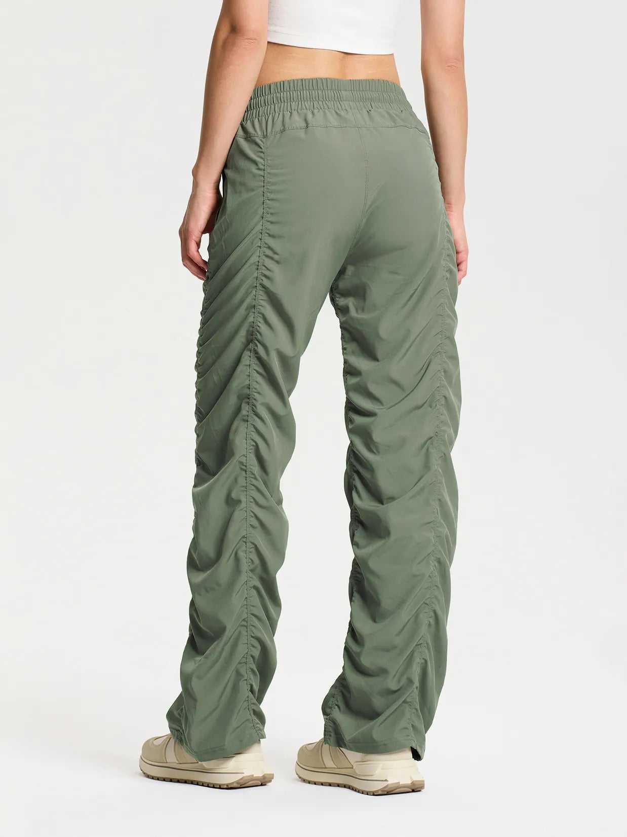 Lightweight Dance Studio Travel Pants #color_Sage Green