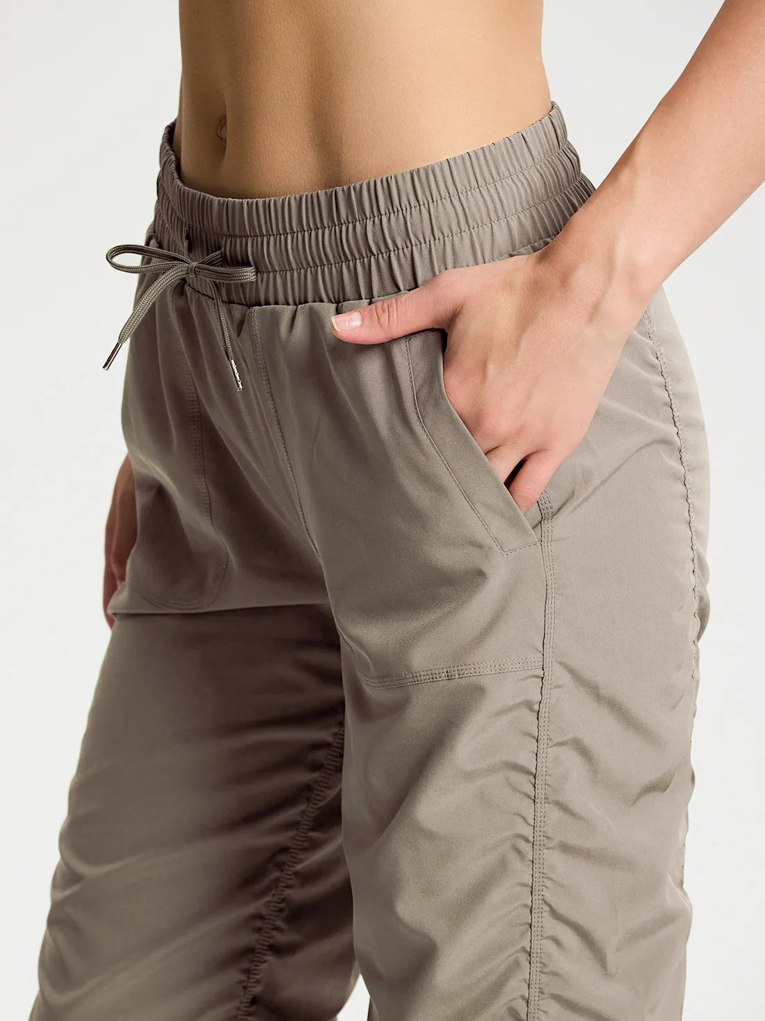 Lightweight Dance Studio Travel Pants #color_Trail Taupe