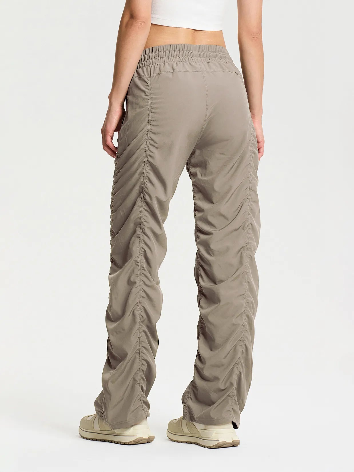 Lightweight Dance Studio Travel Pants #color_Trail Taupe
