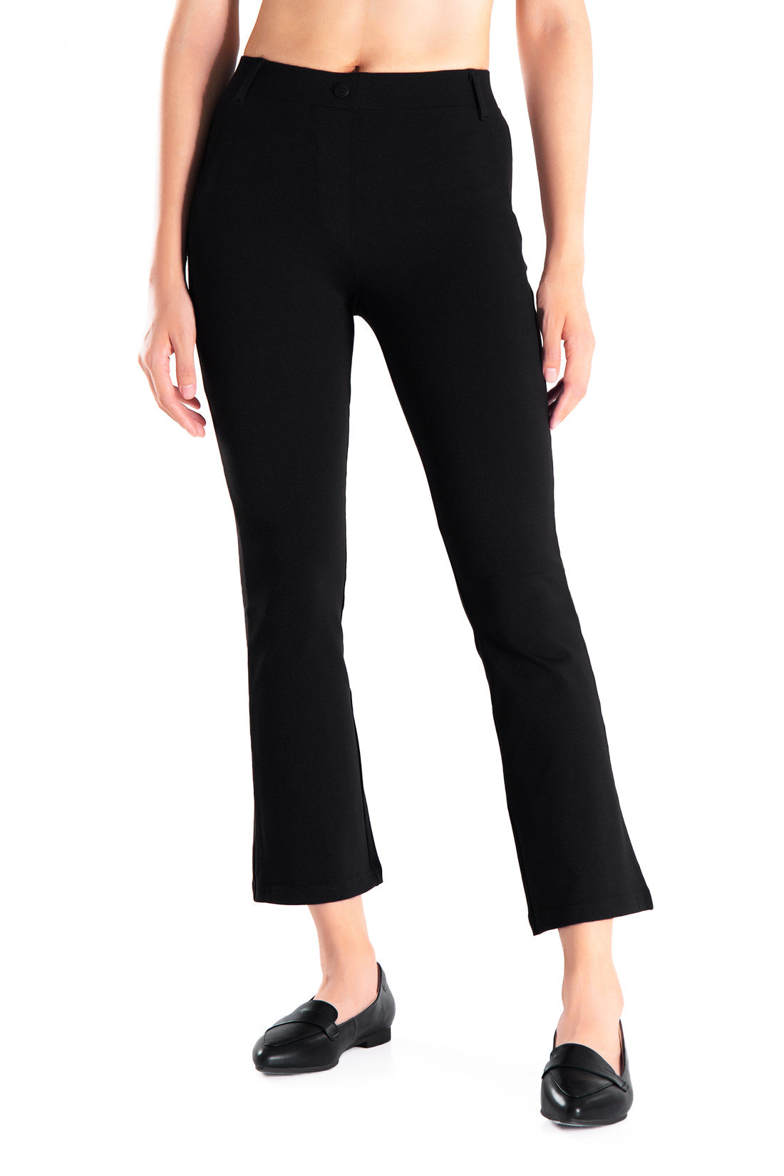 Bootcut Yoga Dress Pants, 4 Pockets (Black) – Yogipace